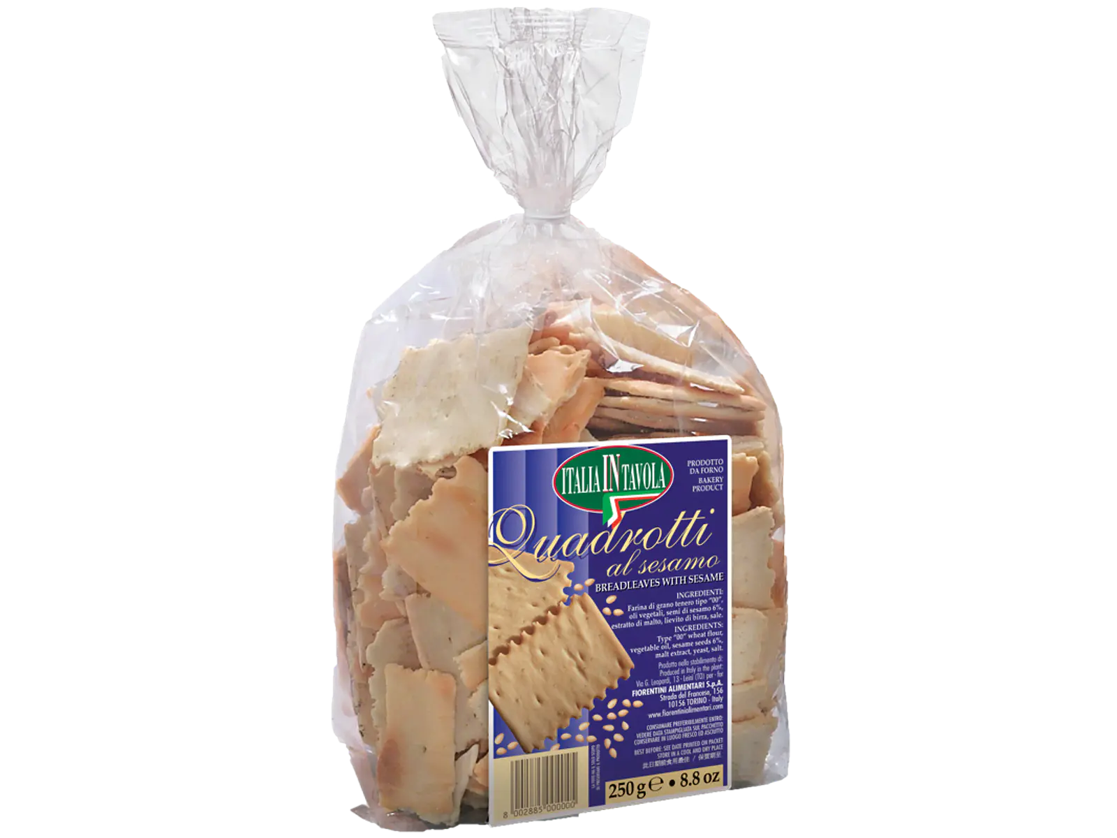 Quadrotti com Sésamo 250g Fiorentini 1
