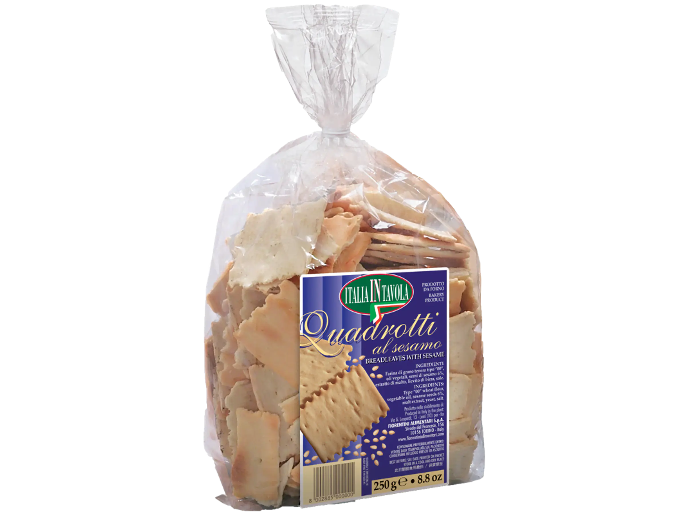 Quadrotti com Sésamo 250g Fiorentini 1