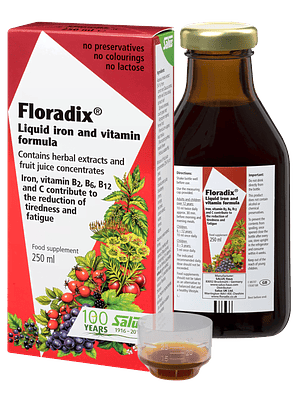 Floradix Fórmula Líquida de Ferro e Vitaminas Salus Haus