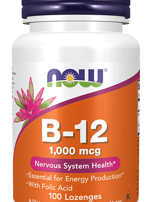 Vitamin B-12 1000 mcg 100 Lozenges Now