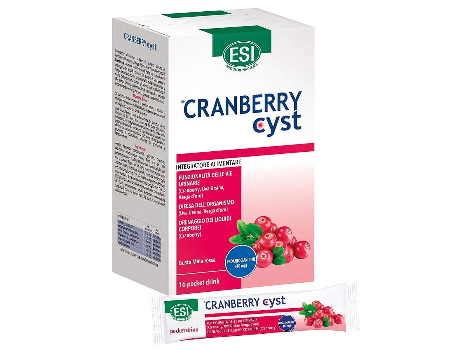 Cranberry Cyst 16 Pocket Drink ESI 1