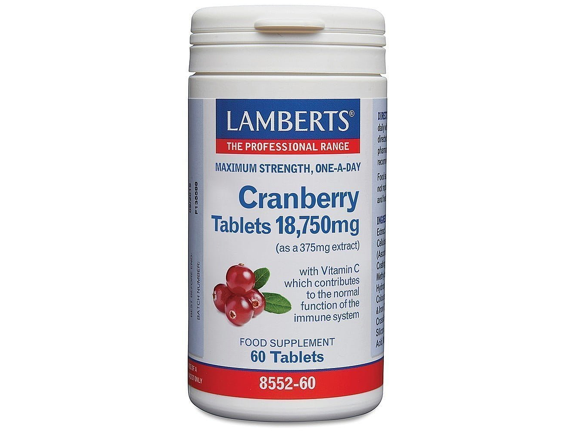 Cranberry 18,750mg 60 Comprimidos Lamberts 1