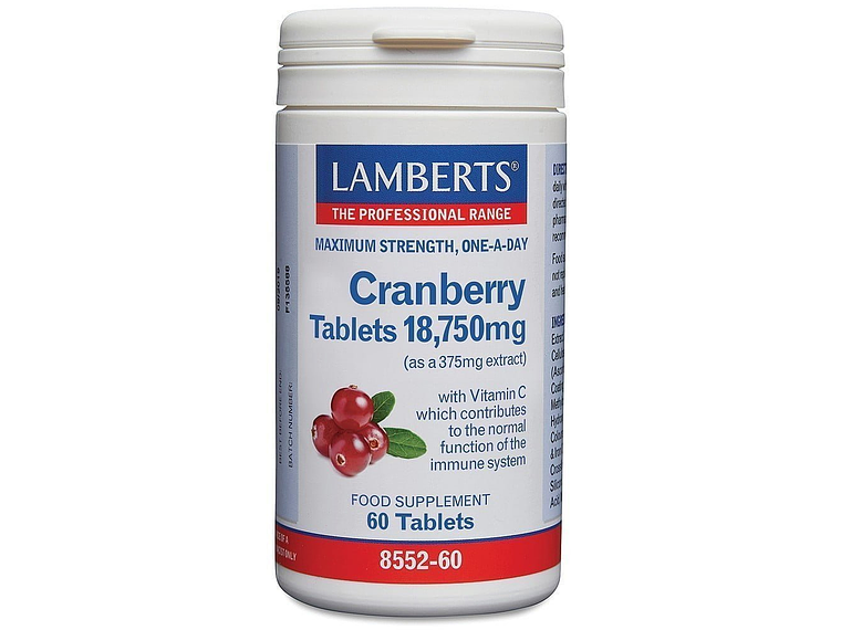 Cranberry 18,750mg 60 Comprimidos Lamberts 1