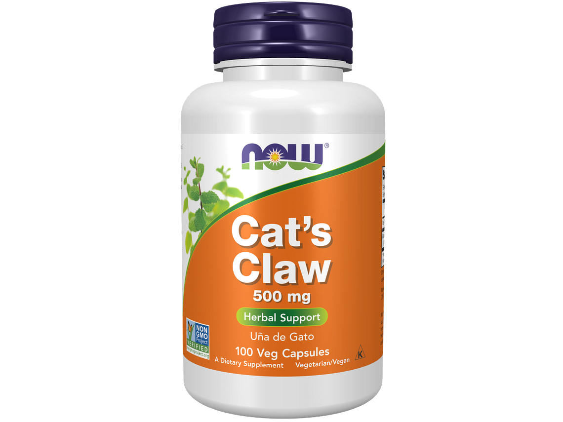 Cat's Claw 500 mg 100 Cápsulas Vegetais Now 1