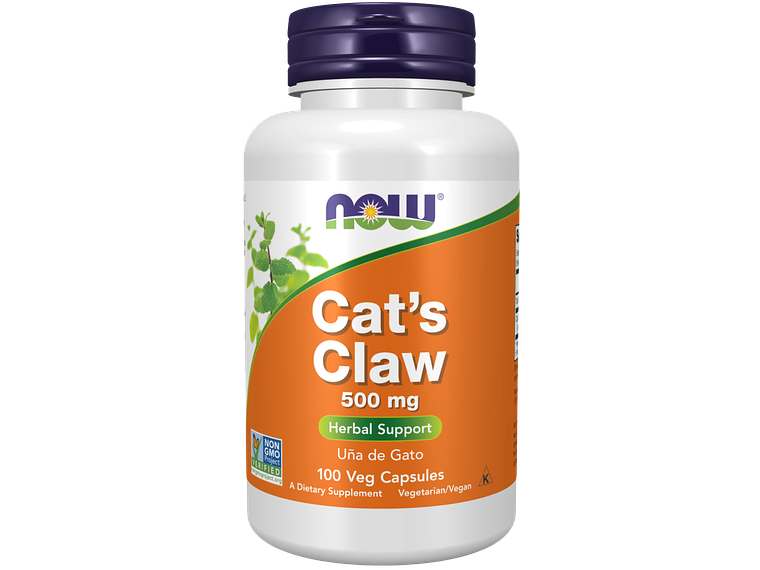 Cat's Claw 500 mg 100 Cápsulas Vegetais Now 1