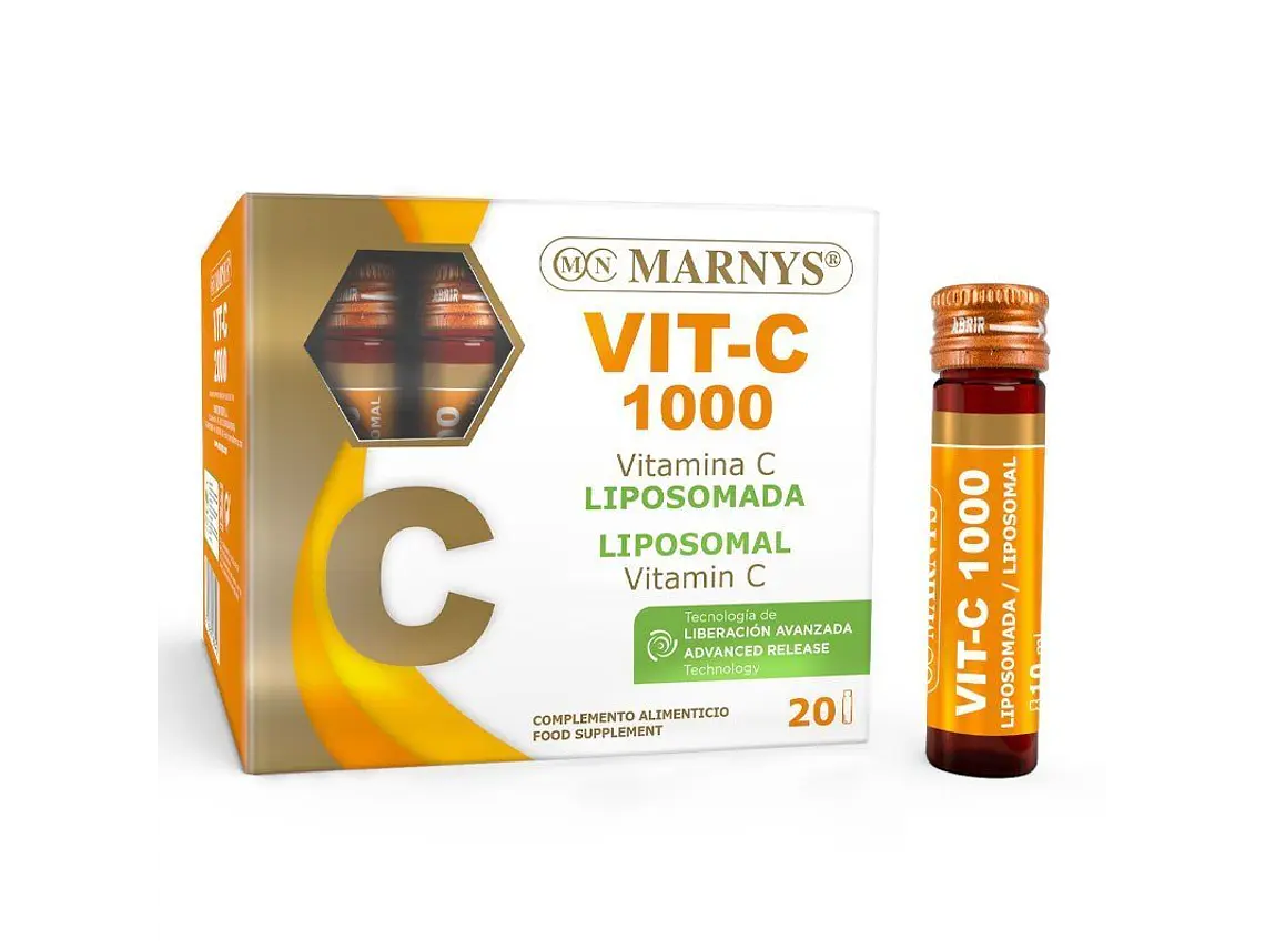 Vitamina C 1000 Lipossomada 20 Frascos Marnys 1