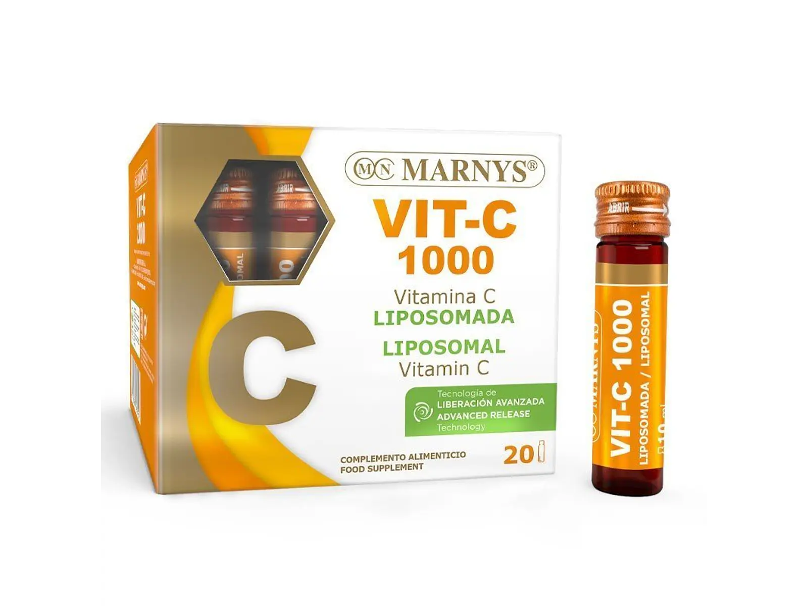 Vitamina C 1000 Lipossomada 20 Frascos Marnys 1