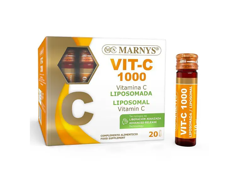 Vitamina C 1000 Lipossomada 20 Frascos Marnys 1