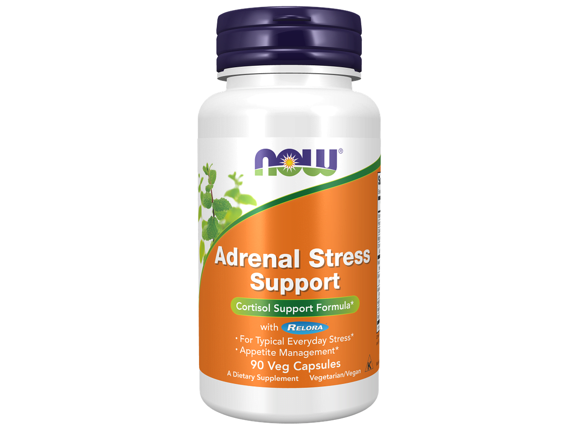 Adrenal Stress Support with Relora 90 Veg Capsules Now 1