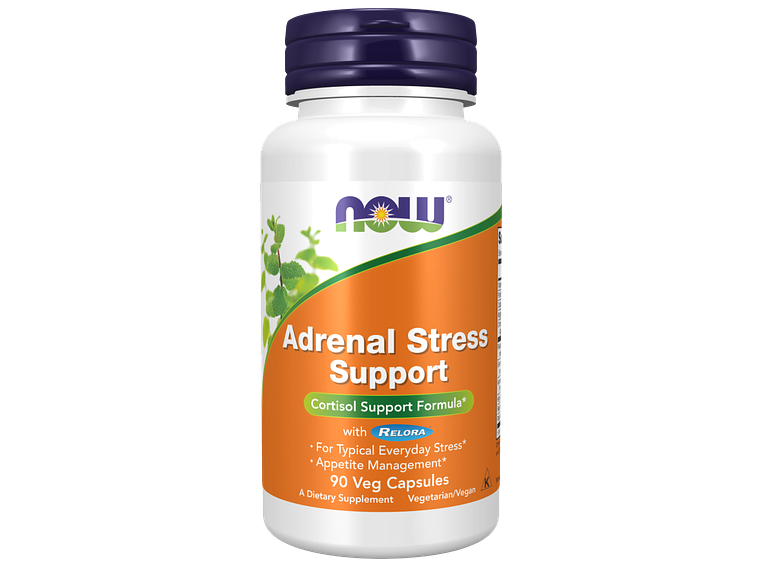 Adrenal Stress Support with Relora 90 Veg Capsules Now 1