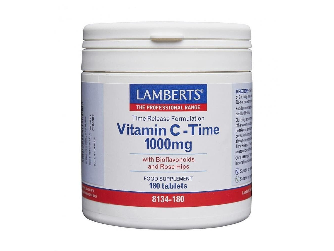 Vitamina C C/ Bioflavonoides 1000 Mg. (Libertação Prolongada) Lamberts 1