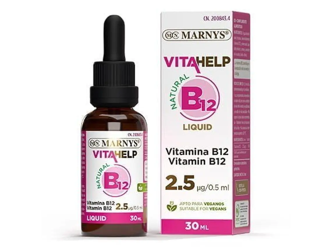 Vitamina B-12 Líquida Vitahelp 30 Ml. Marnys 1