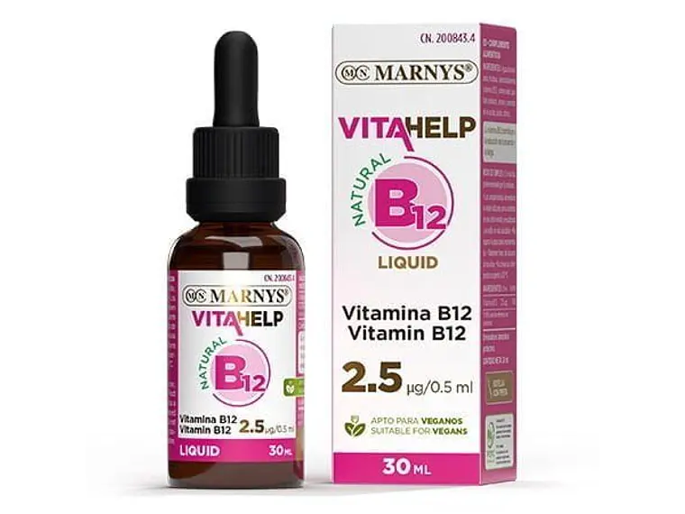 Vitamina B-12 Líquida Vitahelp 30 Ml. Marnys 1