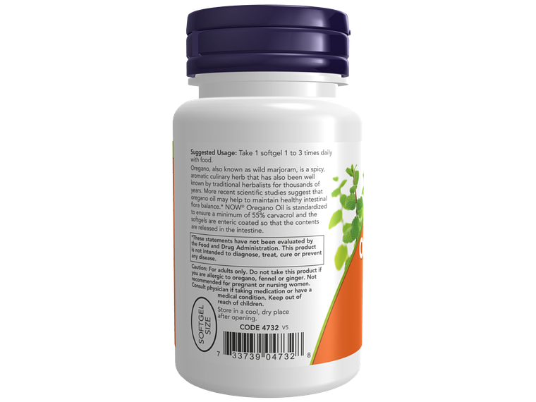 Oregano Oil 90 Softgels Now 3