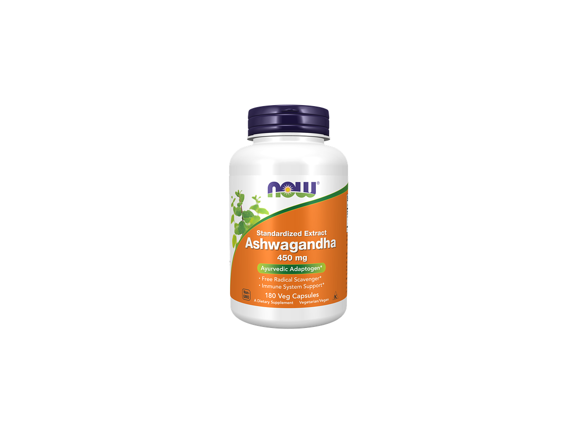 Ashwagandha 90 Cápsulas Vegetais Now 1