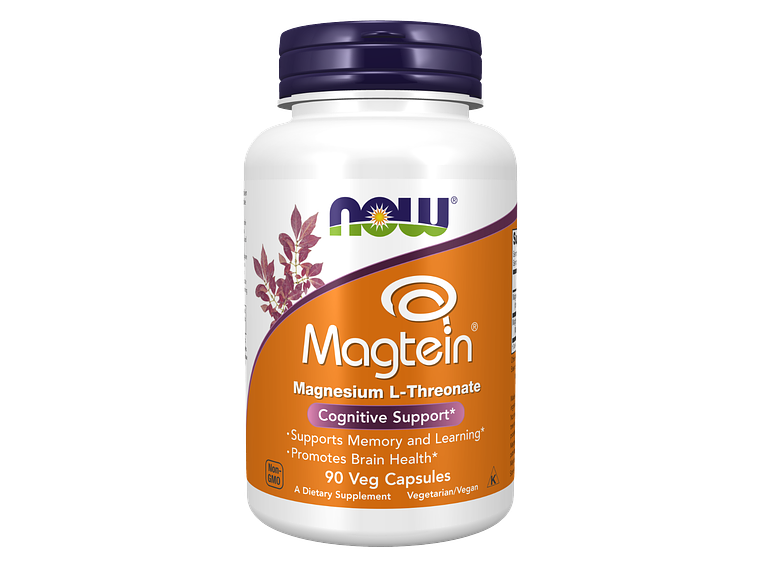 L-Treonato de Magnésio (Magtein®) 90 Cápsulas Vegetais Now 1