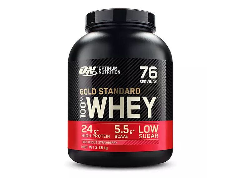 100% Whey Gold Standard  Morango Optimum Nutrition  4