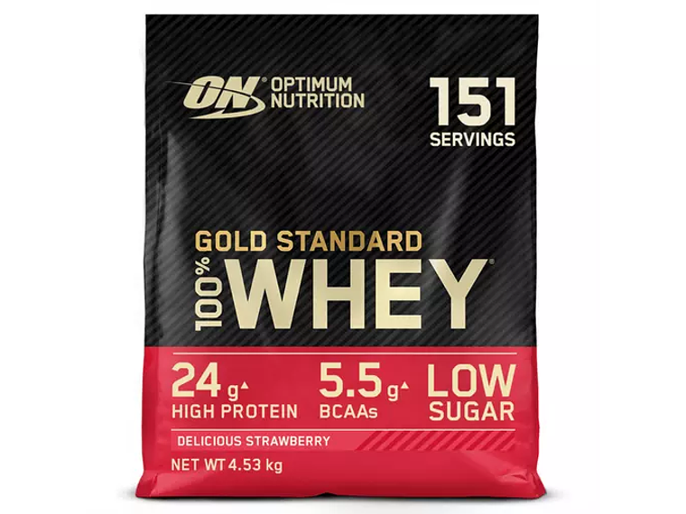 100% Whey Gold Standard  Morango Optimum Nutrition  5