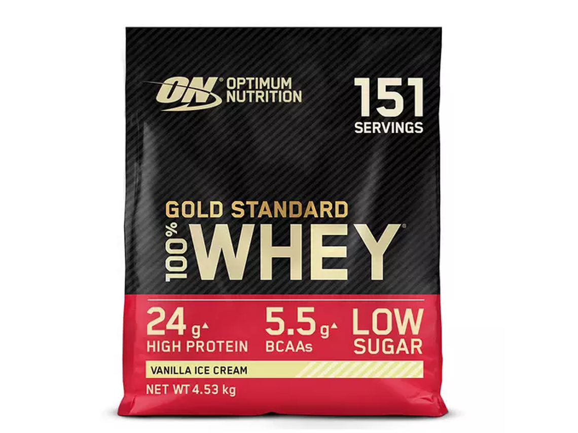 100% Whey Gold Standard  Gelado de Baunilha Optimum Nutrition 6