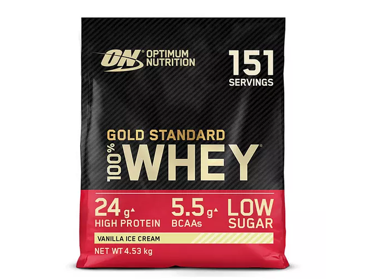 100% Whey Gold Standard  Gelado de Baunilha Optimum Nutrition 6