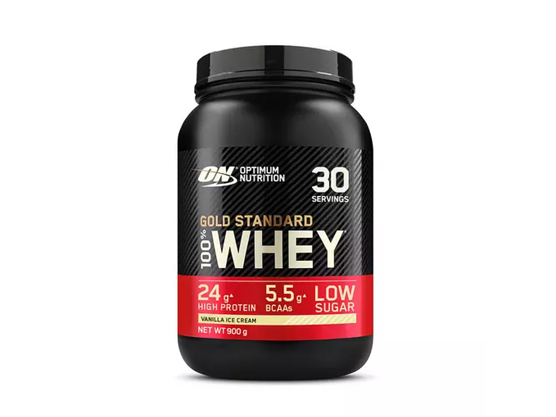 100% Whey Gold Standard  Gelado de Baunilha Optimum Nutrition 4