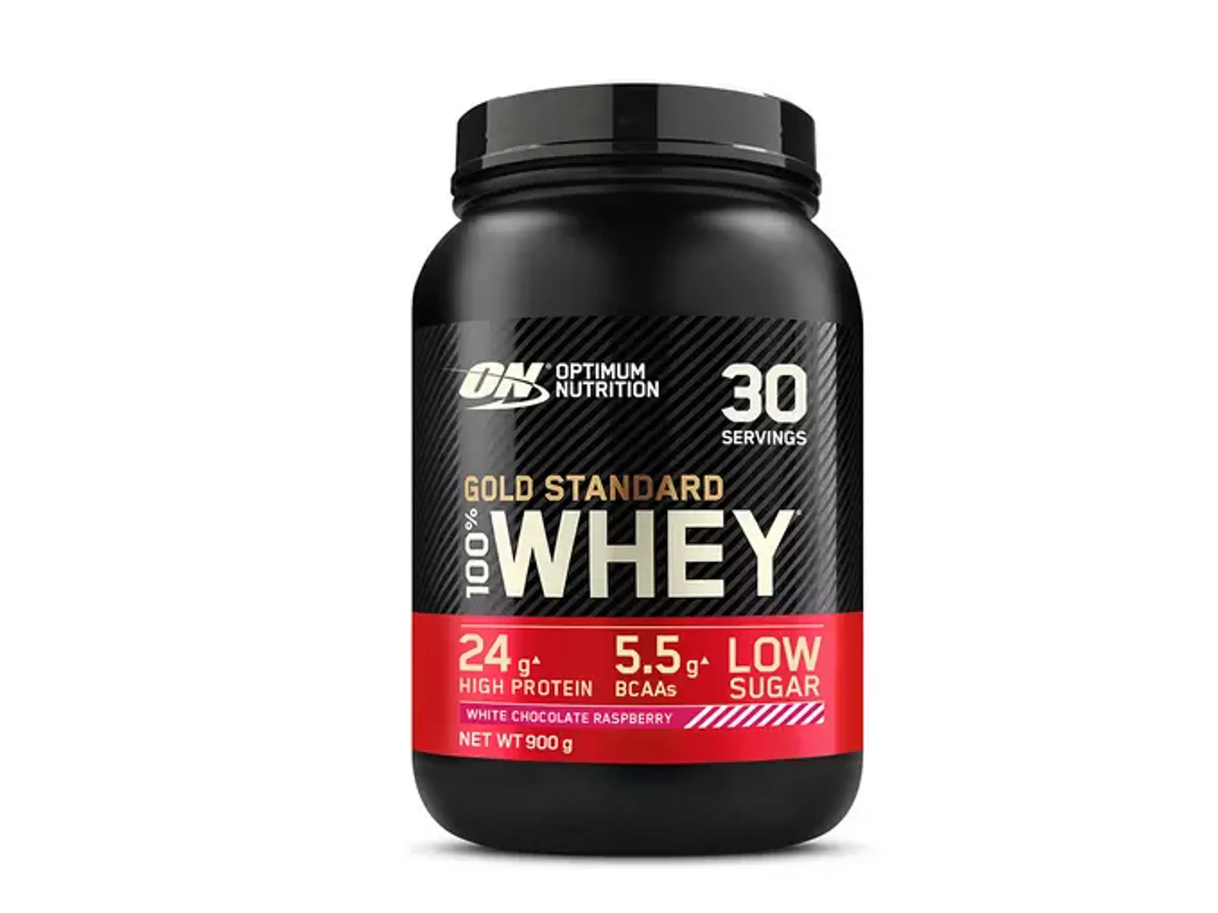 100% Whey Gold Standard  Chocolate Branco e Framboesa Optimum Nutrition  1