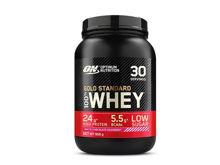 100% Whey Gold Standard  Chocolate Branco e Framboesa Optimum Nutrition  1