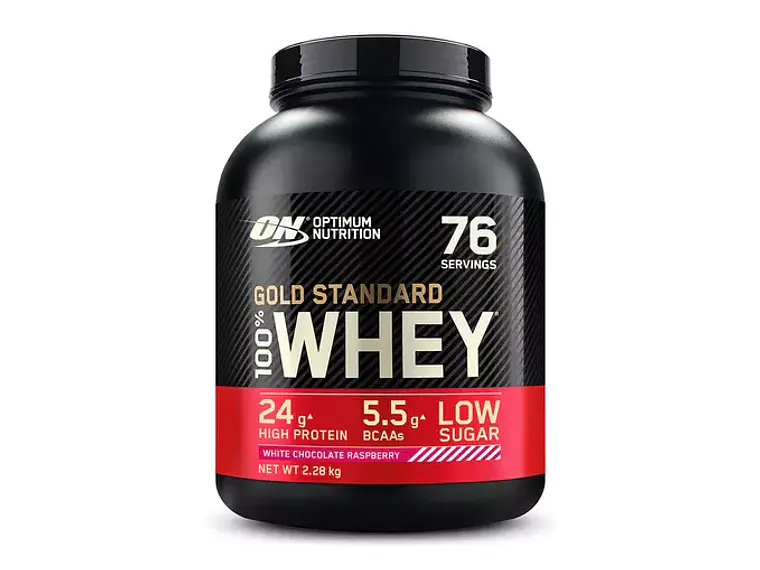 100% Whey Gold Standard  Chocolate Branco e Framboesa Optimum Nutrition  2
