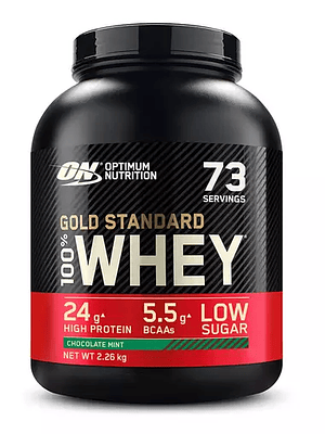 100% Whey Gold Standard  Chocolate e Menta Optimum Nutrition 