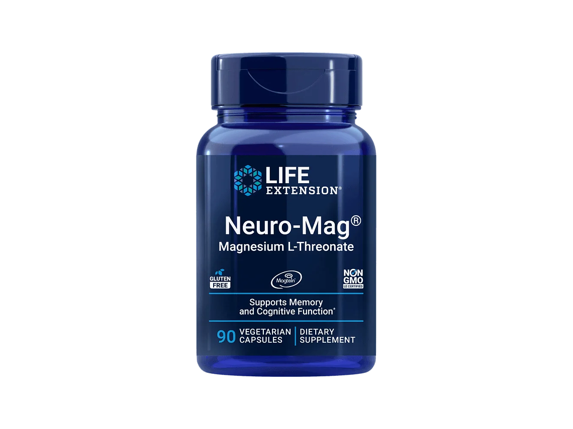 L-Treonato de Magnésio (Neuro-Mag®)( Magtein) 90 Cápsulas Life Extension 1