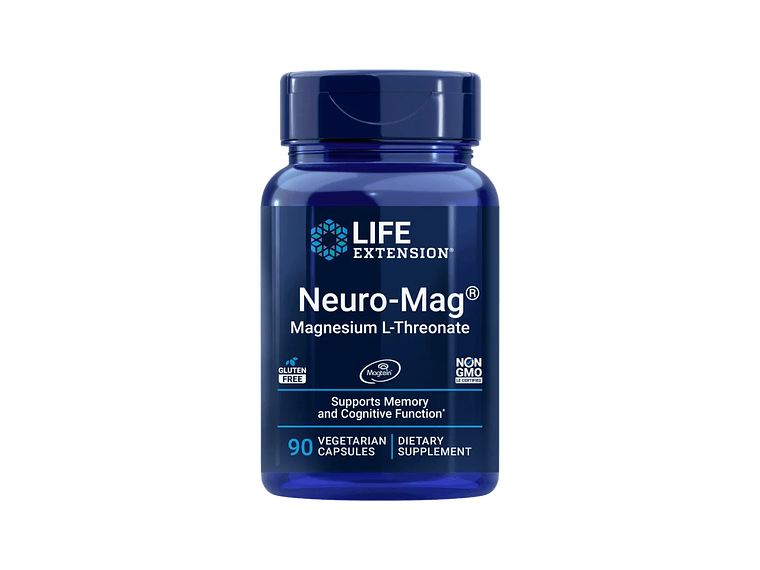 L-Treonato de Magnésio (Neuro-Mag®)( Magtein) 90 Cápsulas Life Extension 1