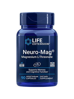 L-Treonato de Magnésio (Neuro-Mag®)( Magtein) 90 Cápsulas Life Extension