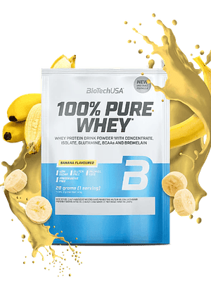 100% Pure Whey proteína concentrada BioTechUSA - 28 gr Dose individual 