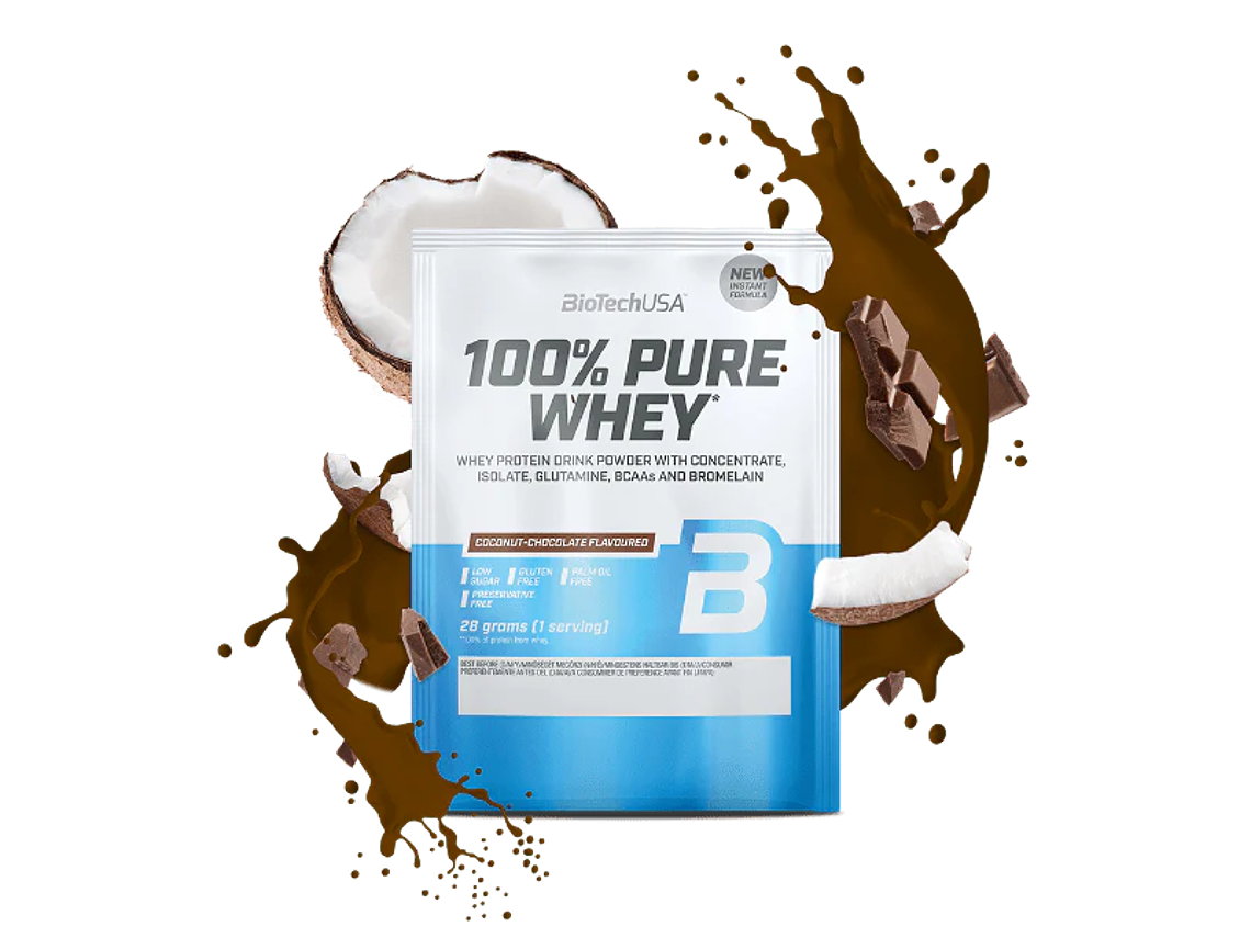 100% Pure Whey proteína concentrada BioTechUSA - 28 gr Dose individual  7