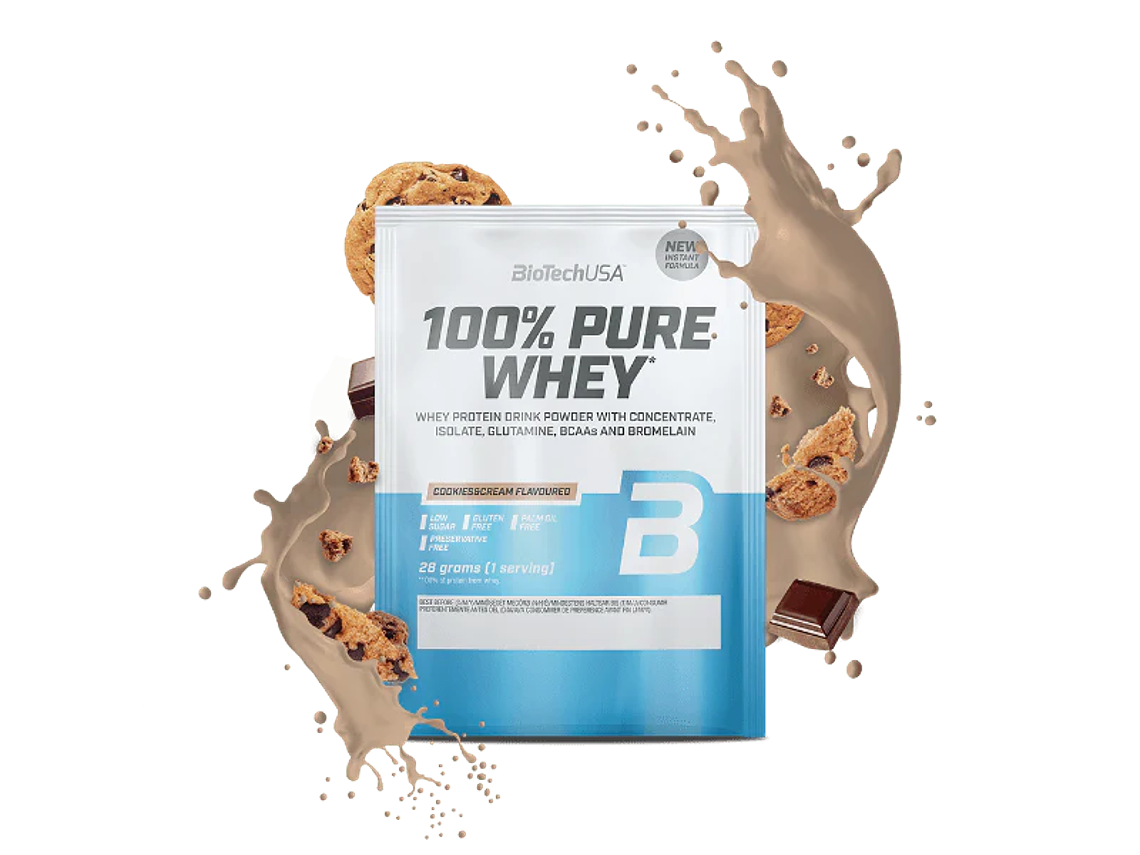 100% Pure Whey proteína concentrada BioTechUSA - 28 gr Dose individual  8