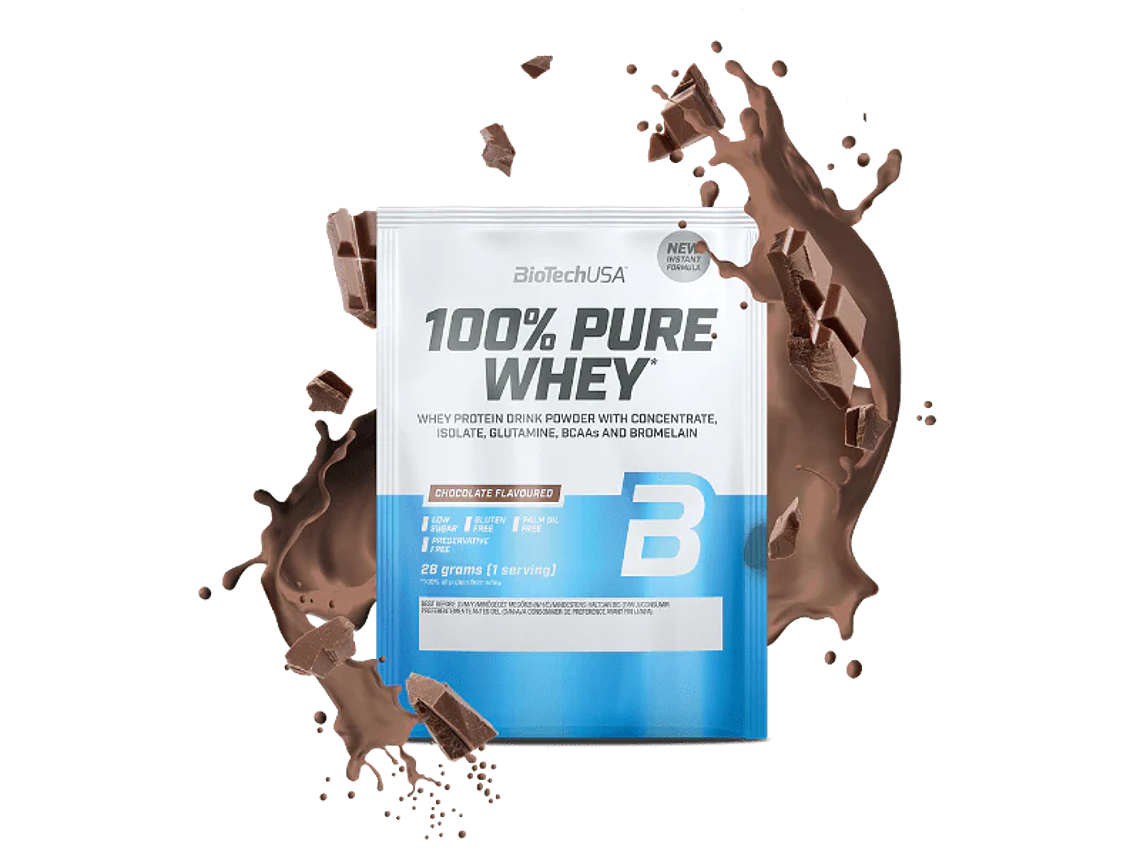 100% Pure Whey proteína concentrada BioTechUSA - 28 gr Dose individual  9