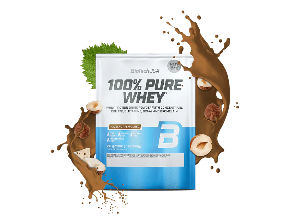 100% Pure Whey proteína concentrada BioTechUSA - 28 gr Dose individual  10