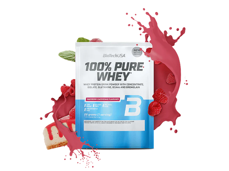 100% Pure Whey proteína concentrada BioTechUSA - 28 gr Dose individual  12