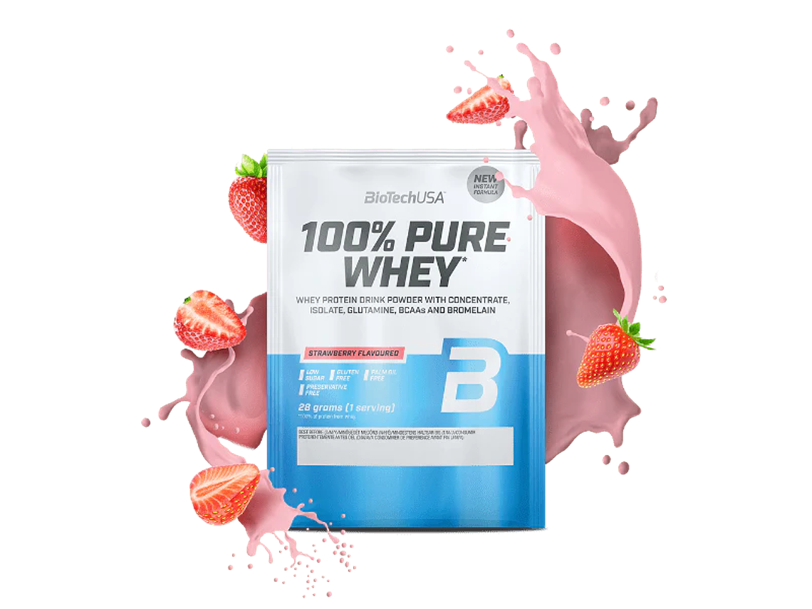 100% Pure Whey proteína concentrada BioTechUSA - 28 gr Dose individual  14