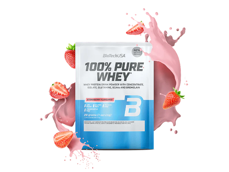 100% Pure Whey proteína concentrada BioTechUSA - 28 gr Dose individual  14