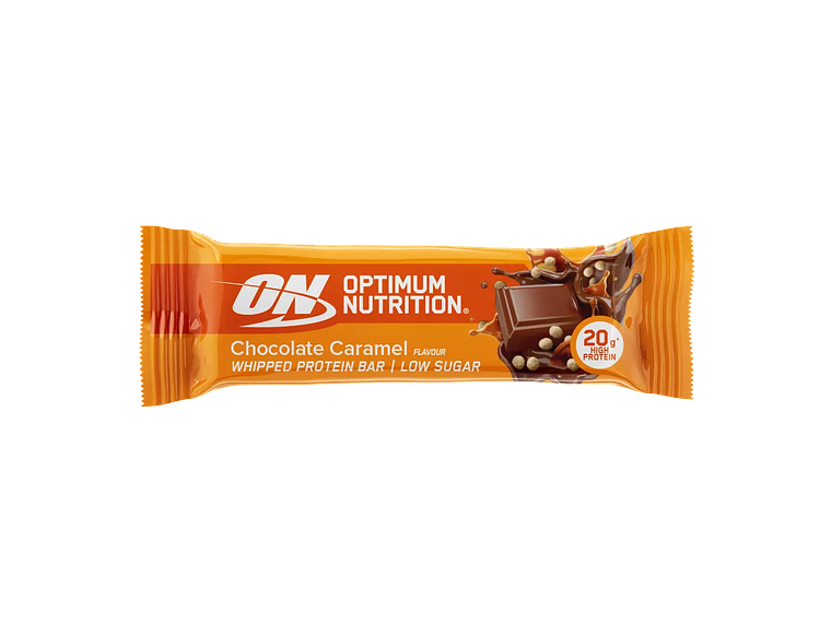 WHIPPED BAR CHOCOLATE E CARAMELO 62 GR OPTIMUM NUTRITION 1