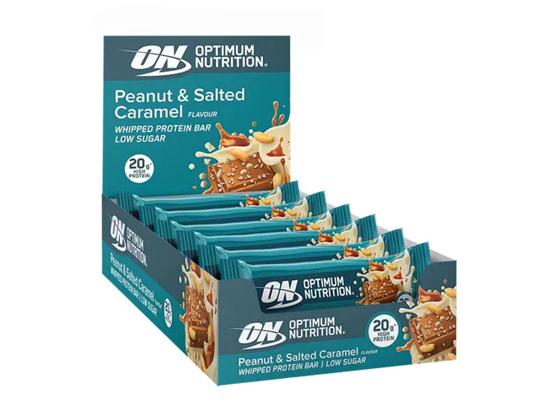 Whipped Protein Bar Amendoim e Caramelo Salgado 68 gr. Optimum Nutrition  2