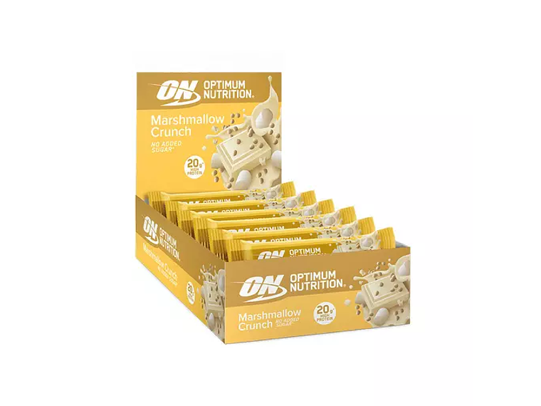 Crispy protein bar marshmallow 65 gr. Optimum Nutrition 2