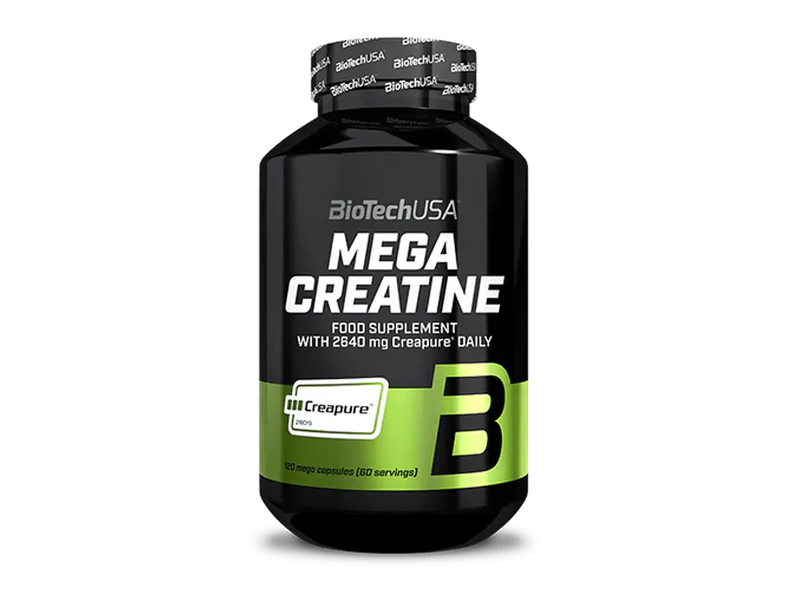MEGA CREATINE CREAPURE 120 CÁPSULAS BiotechUSA 1