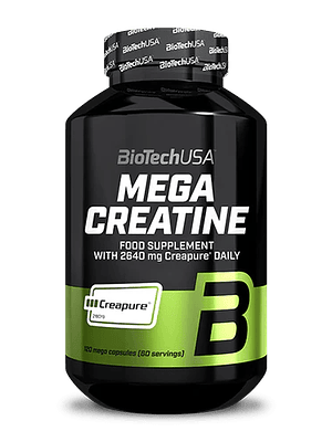 MEGA CREATINE CREAPURE 120 CÁPSULAS BiotechUSA