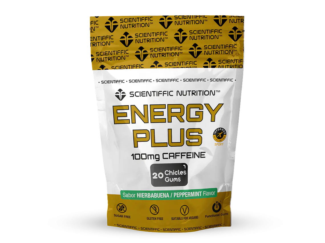 Pastilhas Energy Plus 100mg Cafeína Menta 20 Unidades Scientiffic Nutrition 1