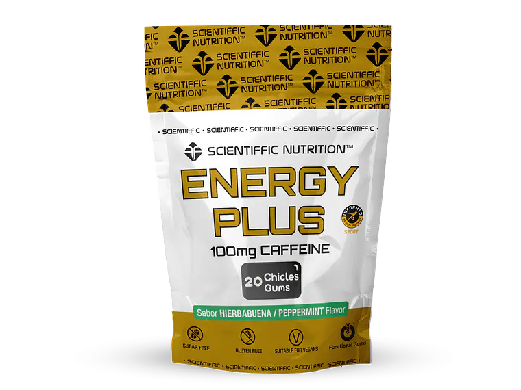 Pastilhas Energy Plus 100mg Cafeína Menta 20 Unidades Scientiffic Nutrition 1