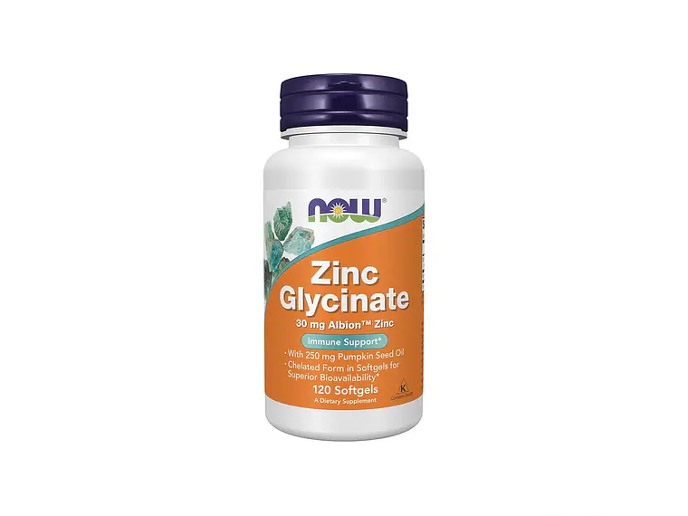 Zinc Glycinate 120 Softgels Now 1