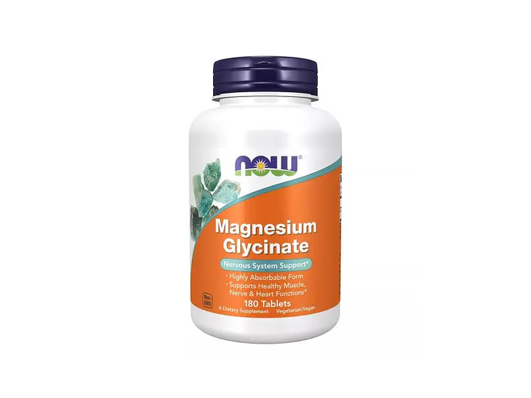 Magnesium Glycinate 180 Comprimidos Now 1