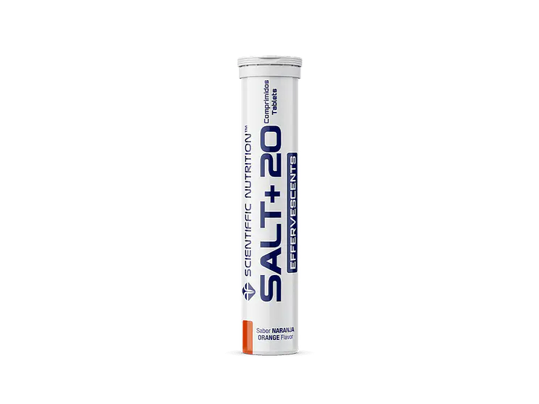Salt + Sais Minerais e Electrólitos Laranja 20 Pastilhas Efervescentes Scientiffic Nutrition 1